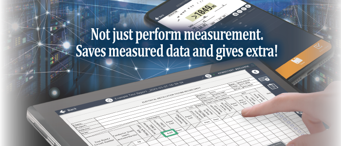 Not just perform measurement. Saves measured data and gives extra!
